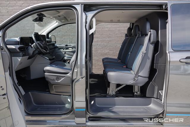 Ford TRANSIT CUSTOM E-Transit L2H1 218Pk Aut. | Dubbele Cabine | 5-Persoons | Elektrisch | Sport 320 | 360° Camera | 19''
