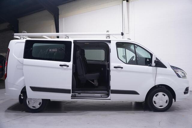 Ford TRANSIT CUSTOM 2.0 TDCI 130 pk L2 Dubbel Cabine 5-Zits Navi Camera, Apple Carplay, Cruise Control, PDC V+A