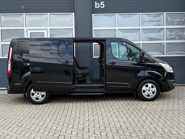 Ford TRANSIT CUSTOM 2.0 TDCI 131PK L2 Automaat / Dubbelcabine / 2x Schuifdeur / Camera / Cruise / Navi / Bluetooth / Trekhaak / Stoelverwarming