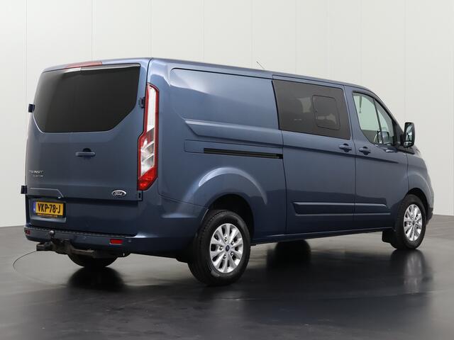 Ford TRANSIT CUSTOM 2.0TDCI 170PK Automaat Lang Limited Dubbele Cabine | 6-Persoons | Navigatie | Camera | 2xSchuifdeur | Airco | Cruise | Trekhaak