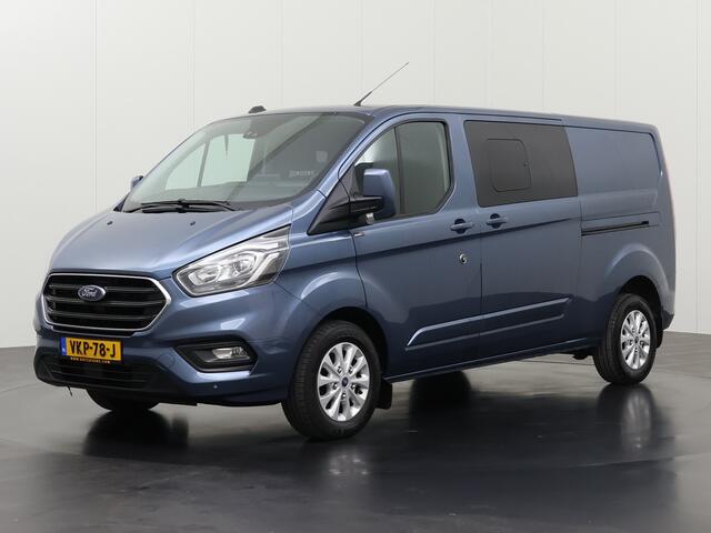Ford TRANSIT CUSTOM 2.0TDCI 170PK Automaat Lang Limited Dubbele Cabine | 6-Persoons | Navigatie | Camera | 2xSchuifdeur | Airco | Cruise | Trekhaak