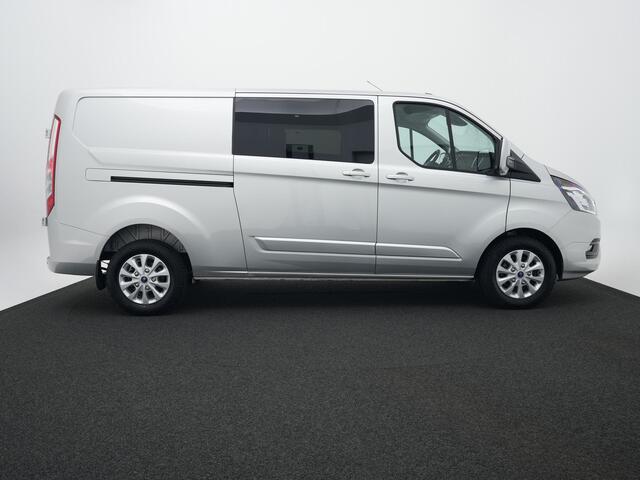 Ford TRANSIT CUSTOM 320 2.0 TDCI 130pk L2H1 Limited DC | Camera | Leer | El. verst. stoel | Stoelverw. | Voorruitverw. | 6-zits | Adapt. cruise | 100% dealer onderh.