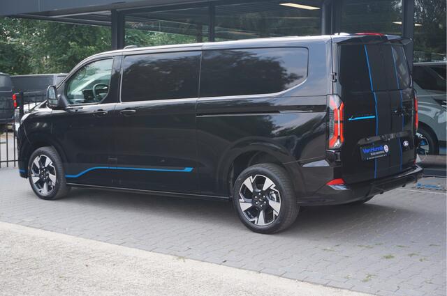 Ford TRANSIT CUSTOM E-Custom 340L 218PK 71KWH Sport AUT Elektrisch Navi, ACC, 360° Cam, Matrix LED, B&O, 19" LM, 2x Schuifdeur!! NR. P05*