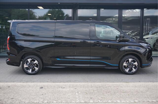 Ford TRANSIT CUSTOM E-Custom 340L 218PK 71KWH Sport AUT Elektrisch Navi, ACC, 360° Cam, Matrix LED, B&O, 19" LM, 2x Schuifdeur!! NR. P05*