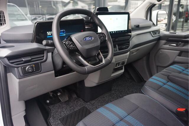 Ford TRANSIT CUSTOM E-Custom 340L 218PK 71KWH Sport AUT Elektrisch Navi, ACC, 360° Cam, Matrix LED, B&O, 19" LM, 2x Schuifdeur!! NR. P05*