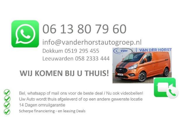 Ford TRANSIT CUSTOM E-Transit 340 L2H1 Trend 71 kWh ELEKTRISCH ! Carplay, Camera, Cruise Contole, Winter pakket Stoel Stuur en Voorruit verwarming, Van ¤ 46.340,- nu voor ¤ 37.950,-