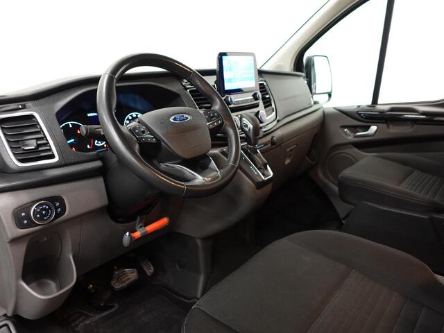 Ford TRANSIT CUSTOM 300 2.0 TDCI L2H1 Limited Dubbele cabine Automaat Navi Airco 2x Schuifdeuren Trekhaak Parkeersensoren Carplay