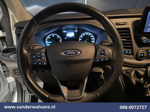 Ford TRANSIT CUSTOM 2.0 TDCI L2H1 Euro6 Airco | Camera | Omvormer | Apple Carplay | LED | Cruisecontrol | 2800kg Trekhaak Android Auto, Verwarmde voorruit, Parkeersensoren, Bijrijdersbank