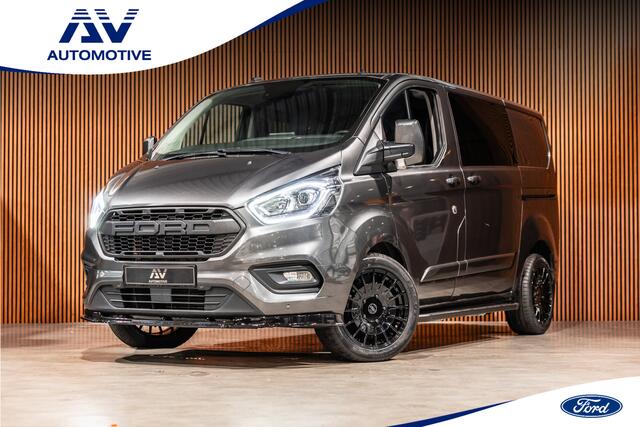 Ford TRANSIT CUSTOM 300 2.0 TDCI DC | Dubbel cabine | L+R Schuifdeur | Elek stoelen | CarPlay | Lederen bekleding | Navigatie | Stoelverwarming | Nieuwe APK | NAP Logisch