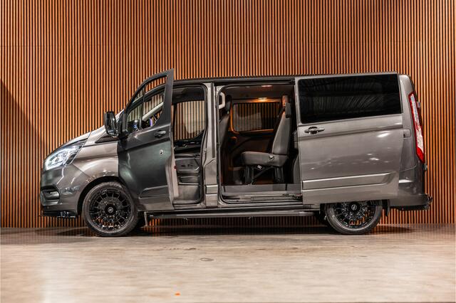 Ford TRANSIT CUSTOM 300 2.0 TDCI DC | Dubbel cabine | L+R Schuifdeur | Elek stoelen | CarPlay | Lederen bekleding | Navigatie | Stoelverwarming | Nieuwe APK | NAP Logisch