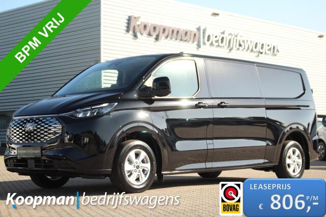 Ford TRANSIT CUSTOM E-Transit 320 L2H1 Limited DC | 71 kWh | 160kW/218pk | Pro Power | Trekgewicht 2300kg | Camera | Carplay/Android | Cruise | Lease 806,- p/m
