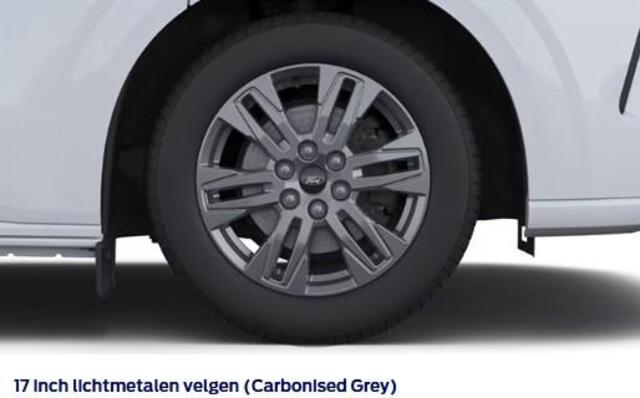Ford TRANSIT CUSTOM E-Transit 340 L2H1 Limited 71 kWh 218pk | Laadvloer bescherming | 12-weg verstel- en verwarmbare AGR bestuurders- en passagiersstoel Laadvloer bescherming,12-weg verstel- en verwarmbare AGR bestuurders- en passagiersstoel | Trekhaakvoorbereiding | 17 inch lichtmetalen velgen (Carbonised Grey) | Driver Assistent Pack Ultimate | AGM accu | BEV 3-fase oplaadkabel (mode 3, 32A, 10m)