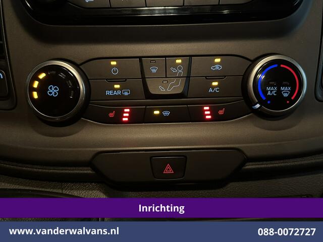 Ford TRANSIT CUSTOM 2.0 TDCI 130pk L2H1 Inrichting Euro6 Airco | Camera | 2800kg Trekhaak | LED | Cruisecontrol Stoelverwarming, Verwarmde voorruit, Parkeersensoren, Achterklep