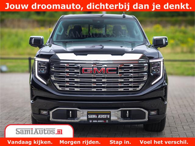 GMC SIERRA DENALI | All-In Prijs | 6,2 V8 Full Option | De Meest Luxe Pick-Up in zijn Klasse | Comfortabele Dubbele Cabine met Royale 5 Zitplaatsen | BPM vrij | Nu Leverbaar uit Voorraad | Voorraad Nr 433587