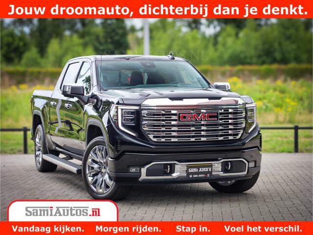 GMC SIERRA DENALI | All-In Prijs | 6,2 V8 Full Option | De Meest Luxe Pick-Up in zijn Klasse | Comfortabele Dubbele Cabine met Royale 5 Zitplaatsen | BPM vrij | Nu Leverbaar uit Voorraad | Voorraad Nr 433587
