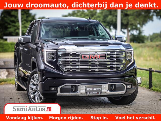 GMC SIERRA DENALI | All-In Prijs | 6,2 V8 Full Option | De Meest Luxe Pick-Up in zijn Klasse | Comfortabele Dubbele Cabine met Royale 5 Zitplaatsen | BPM vrij | Nu Leverbaar uit Voorraad | Voorraad Nr 420229