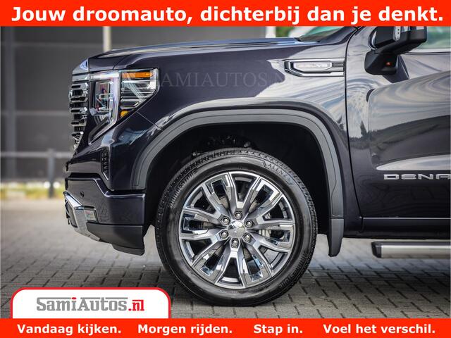 GMC SIERRA DENALI | All-In Prijs | 6,2 V8 Full Option | De Meest Luxe Pick-Up in zijn Klasse | Comfortabele Dubbele Cabine met Royale 5 Zitplaatsen | BPM vrij | Nu Leverbaar uit Voorraad | Voorraad Nr 420229