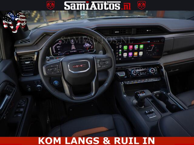 GMC SIERRA AT4 6.2 V8 4X4 | VIRTUAL COCKPIT | LPG | HUD | BOM VOL | DC | RAM DEALER NEDERLAND | Dubbele Cabine met Royale 5 Zitplaatsen | BPM vrij | Nu Leverbaar uit Voorraad | Voorraad Nr 261530 |