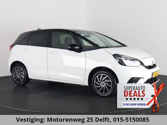 Honda JAZZ 1.5 HEV ELEGANCE BI-TONE 1e EIG . GARANTIE 2033* STOELVERWARMING . CRUISE CONTROL . BLUETOOTH . ELEKTRISCHE RAMEN V+A