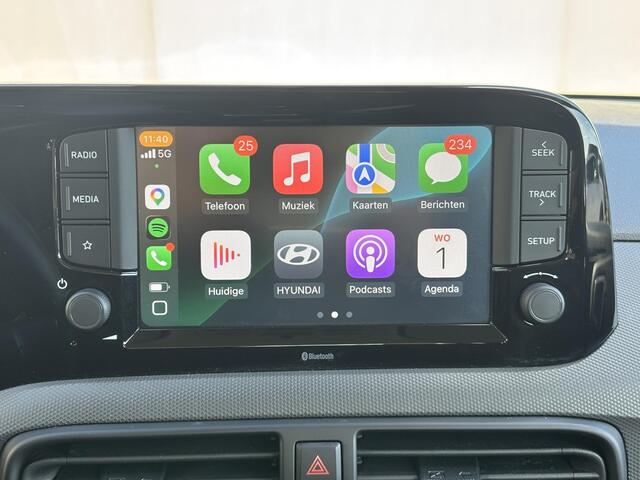 Hyundai I 10 1.0 Premium Handgeschakeld / Fabrieksgarantie tot 10-2029 / Stuur en Stoel verwarming / Achteruitrijcamera / Navigatie via Apple Carplay/Android Auto / Cruise control / Airco /