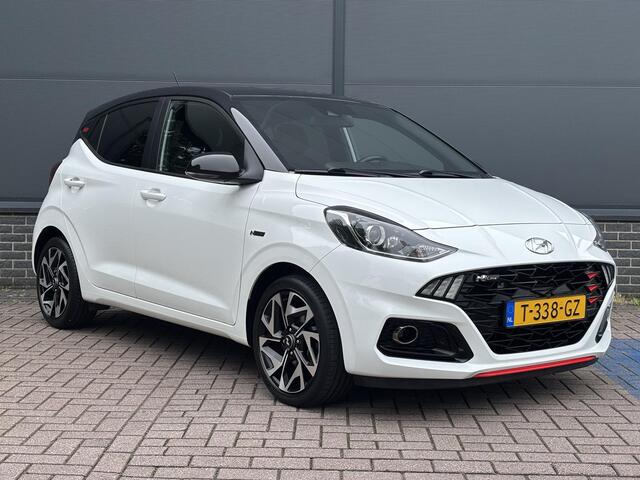 Hyundai I 10 1.0 T-GDI N Line 5-zits 100 pk / Dealer onderhouden / Navigatie / Stoel-Stuurverwarming / Apple carplay / Android auto / Achteruitrijcamera / Climate control / DAB radio /