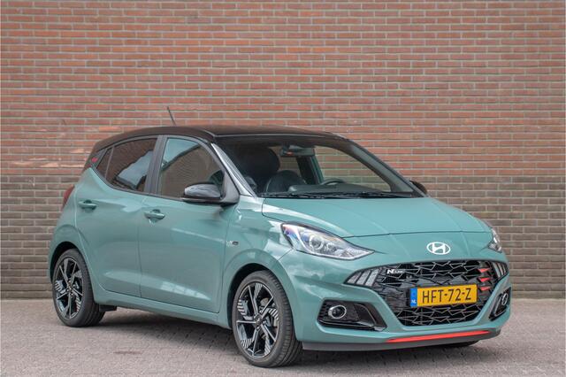 Hyundai I 10 1.0 T-GDI N Line, 4.000km NAP, Stoel & Stuurverwarming, Climate control, Carplay, Navigatie, Camera.