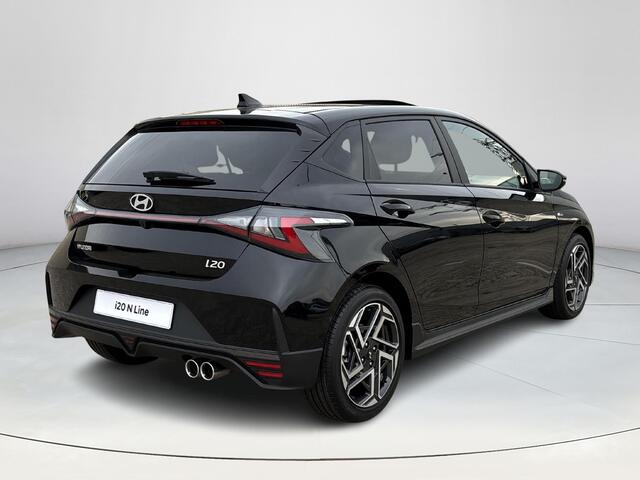 Hyundai I 20 1.0 T-GDI N Line Sky | Sportuitlaat | BOSE Premium audio | Adaptive cruise control | Lane keeping assistent | Stoel/stuurverwarming | Achteruitrijcamera | Parkeerhulp voor+achter | Schuif-kantel dak |