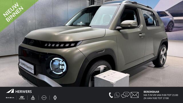 Hyundai INSTER evolve 49 kWh incl Winter- en Techpack unieke kleur Bijarim Khaki Matte