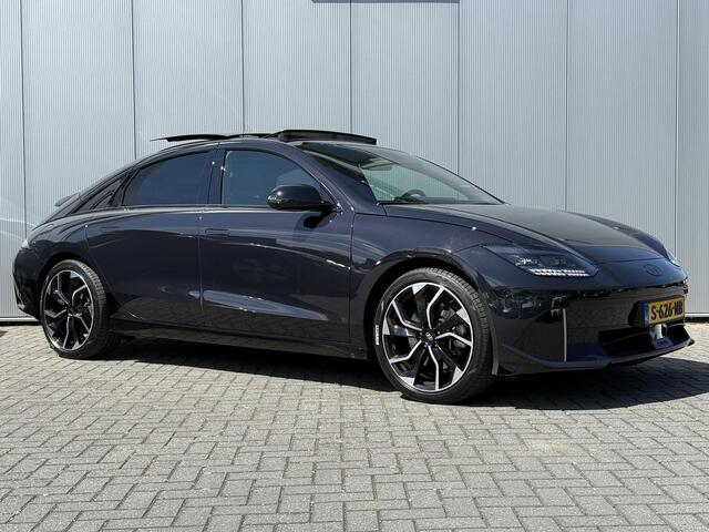 Hyundai IONIQ 6 First Edition AWD 77.4 kWh / 519 KM WLTP / Stoel- & Stuurverwarming / LED Pixel Verlichting / Schuif- & Kanteldak / 20 Inch / NL Auto /