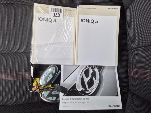 Hyundai IONIQ 5 N Line Edition Limited 84 kWh / SOH 100% / Fabrieksgarantie tot 11-2030 / Trekgewicht 1600 kg / Trekhaak afneembaar / All season banden / CCS snelladen / Stuur- & Stoelverwarming / warmtepomp / Rondomzicht camera / Adaptief cruise control /