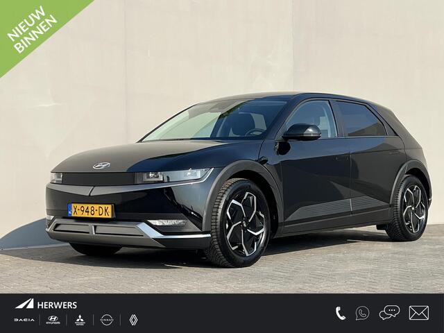 Hyundai IONIQ 5 Style 58 kWh / Fabrieksgarantie tot 10-2028 / Accu SoH 100 % / CCS snel laden / WLTP 384 km stad 587 km / Navigatie / Apple Carplay Android / Adapt. CC / 19"LM wielen & All Season banden /