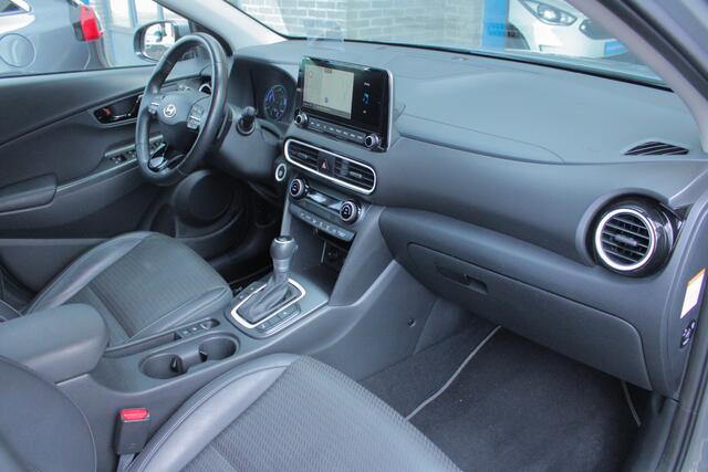 Hyundai Kona 1.6 GDI HEV Premium |dealer onderhouden|leder|stuur/stoelverwarming|ACC|head-up|keyless|