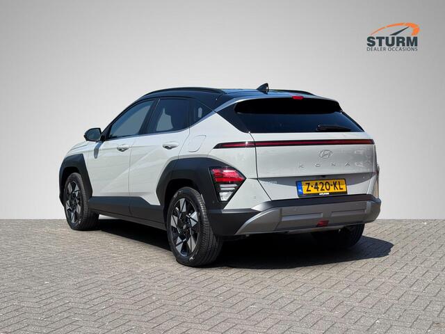 Hyundai Kona 1.6 GDI HEV Premium | Two-Tone Lakkleur | Stoelverwarming + -Ventilatie | 360° Camera | Leder | Navigatie | Apple Carplay/Android Auto | Geheugenstoel | Rijklaarprijs!