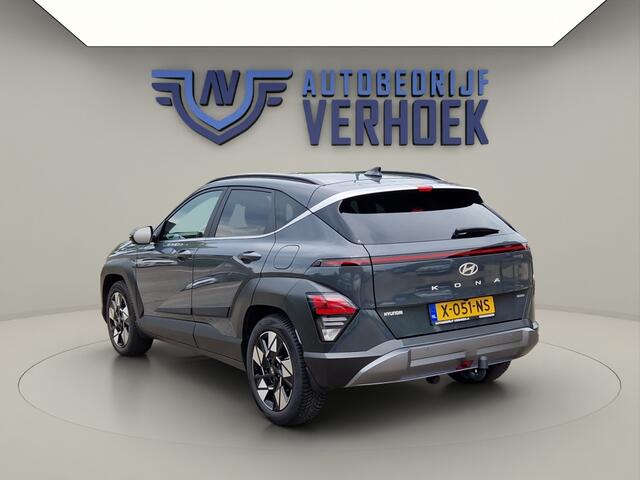 Hyundai Kona 1.6 GDI HEV Premium Trekhaak - NL Auto - Leer