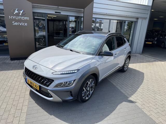 Hyundai Kona 1.6 GDI HEV Premium | Trekhaak 1350kg! | Leder | Navigatie | Sto