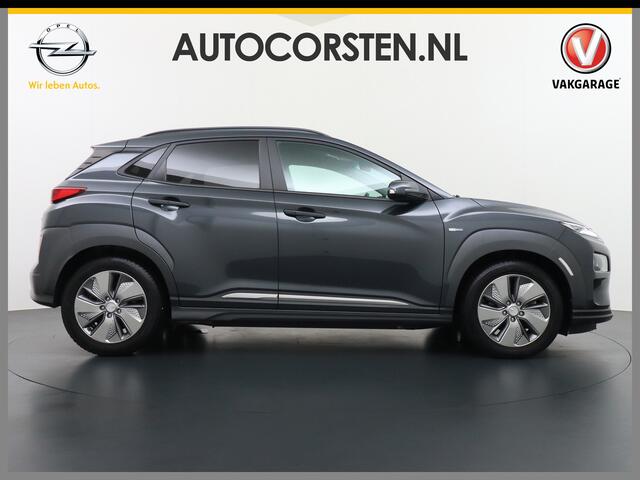 Hyundai Kona EV 64kWh 204pk Leer Apple Carplay Android Navi Camera Elektr.Stoelen+Verwarmd+Ventilatie Adaptive Cruise/Stop&Go Zelfsturend Multimedia Led Keyless Dab+ Premium Pdc Elektr.Stoelen+Verwarmd+Ventilatie-koeling Subwoofer Bluetooth Dodehoek detector 1e Eigena