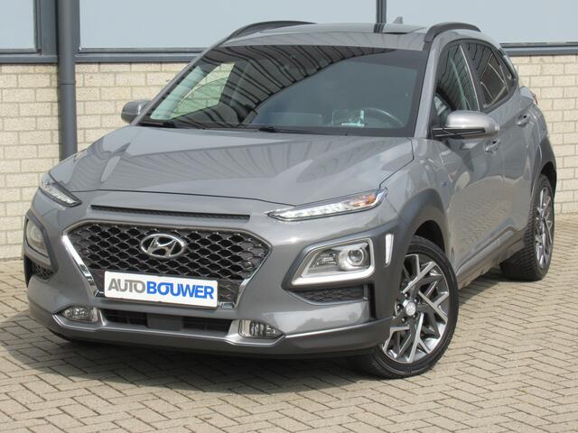 Hyundai Kona 1.6 GDI HEV Premium Sky 2e eigen | dealer onder | leder | opendak | keyless | head-up