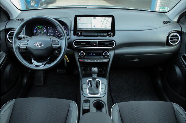 Hyundai Kona 1.6 GDI HEV Premium |trekhaak|dealer onderhouden|stoelverwarming|navigatie|parkeersensoren|