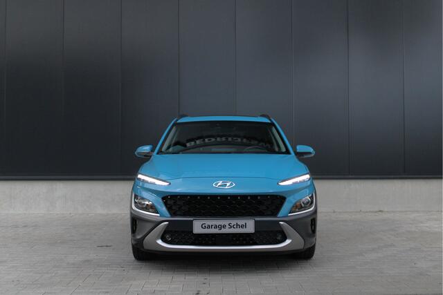 Hyundai Kona 1.6 GDI HEV Fashion Sky 105pk - Schuifdak - Navi - Camera - Blind spot - Climate - Trekhaak - HUD - Rijklaar