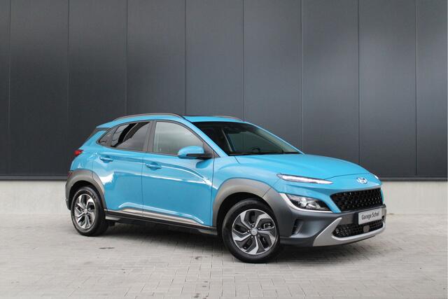 Hyundai Kona 1.6 GDI HEV Fashion Sky 105pk - Schuifdak - Navi - Camera - Blind spot - Climate - Trekhaak - HUD - Rijklaar