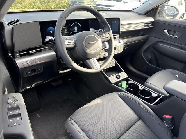 Hyundai Kona 1.6 GDI HEV Premium | Elektrische stoelen | Stoel/stuurverwarming | Stoelverkoeling | 2e zit-rij stoelverwarming | Lederen bekleding | 360* camera | Adaptive cruisecontrol | Active lane-keeping |