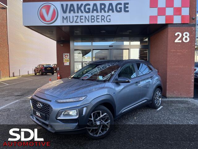 Hyundai Kona 1.6 GDI HEV Premium // DODEHOEK // HEAD-UP DISPLAY // KEYLESS // LEDER // CAMERA+SENSOREN // LED // CLIMA // STUUR+STOELVERWARMING //