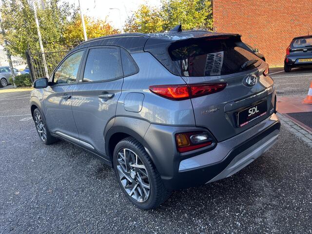 Hyundai Kona 1.6 GDI HEV Premium // DODEHOEK // HEAD-UP DISPLAY // KEYLESS // LEDER // CAMERA+SENSOREN // LED // CLIMA // STUUR+STOELVERWARMING //