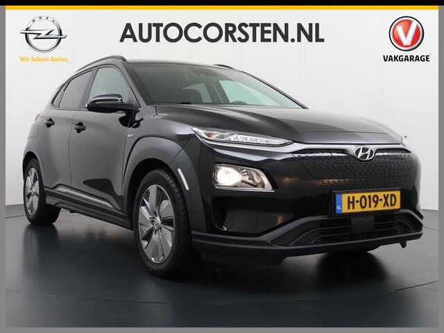 Hyundai Kona EV64kWh Trekhaak Adap. Cruise + Stop&go W-pomp Head Up Display Fashion Navi Ecc Pdc Apple Carplay Android Auto DAB Lane Assist Lmv Privacy Glas Keyless Rijstrooksensor 1e Eigenaar