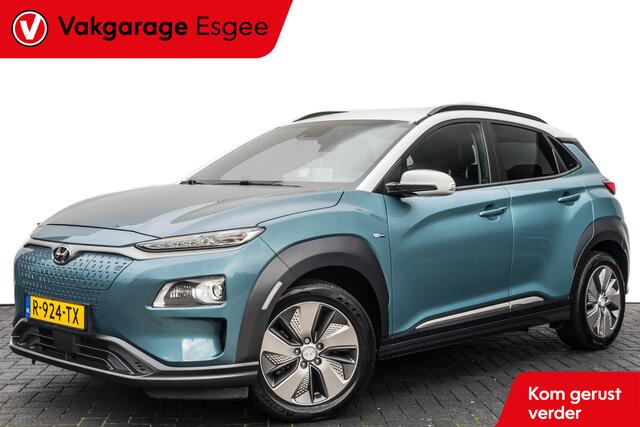 Hyundai Kona EV Premium 64 kWh | Leer | Clima | Navi | Camera | | Two-Tone lak | Navigatie | PDC V/A | Stoel / stuur verwarming |