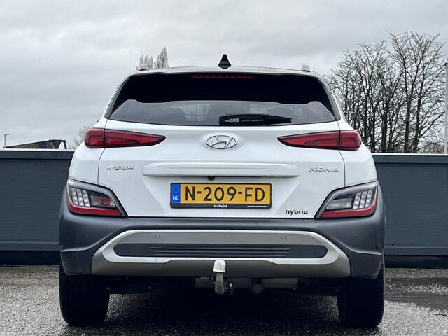 Hyundai Kona 1.6 GDI HEV Premium | Lederen bekleding | Trekhaak | 18'' 2-tone Lmv | Head up display | Adaptieve cruisecontrol |