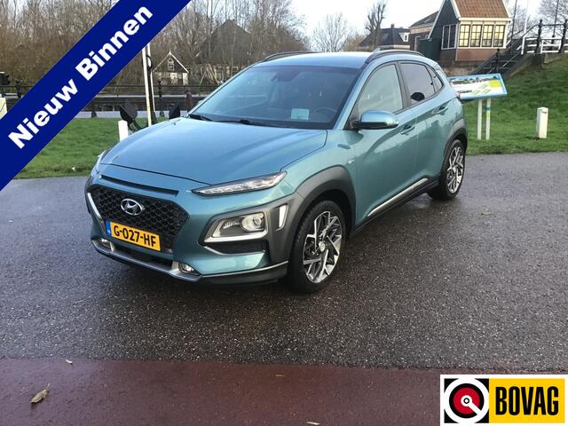Hyundai Kona 1.6 GDI HEV Premium Bj2019 airco leder apk september2027