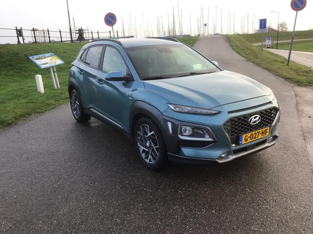 Hyundai Kona 1.6 GDI HEV Premium Bj2019 airco leder apk september2027