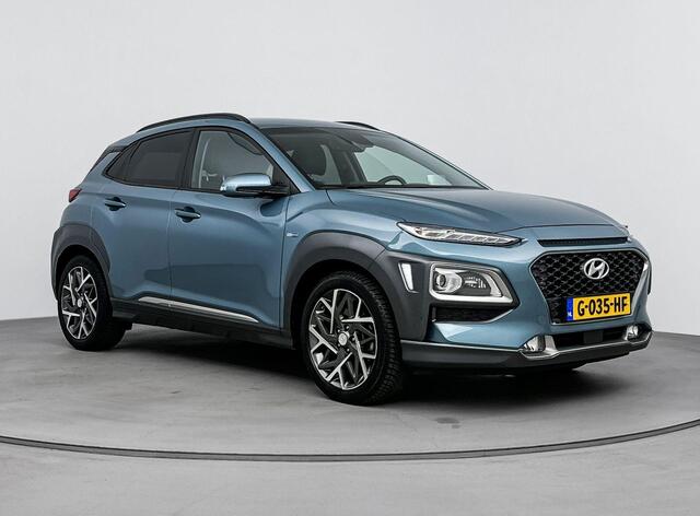 Hyundai Kona 1.6 GDI HEV Premium | Achteruitrij Camera | Adaptive Cruise | Lederen Bekleding | Navigatie | Lane Assist | Elektrische Stoelen |
