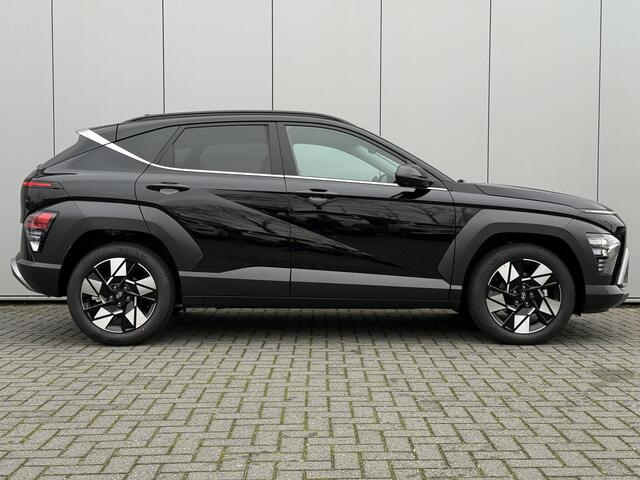Hyundai Kona 1.6 GDI HEV Premium / 3000 Voordeel / MY 26 / Zwart Leder / Stoelverkoeling / Stoelverwarming Voor + Achter / Stuurverwarming / 360 Camera / BOSE Audio /